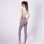 High-waisted Tummy-control Butt-lifting Yoga Pants In Solid Colors