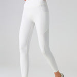 Mesh Side-pocket Stretchy Athletic Leggings