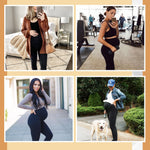 Fleece-lined Leggings Extra-thick Perfect For Autumn And Winter Wearsupports The Belly Without Feeling Tight