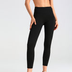 Mesh Side-pocket Stretchy Athletic Leggings