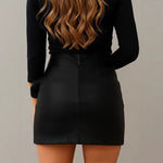 Fashionable Slimming Versatile Figure-hugging Bodycon Skirt Short Skirt